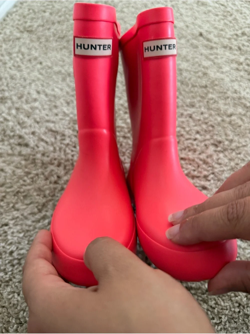 •HUNTER• toddler rain boots bright pink size 8